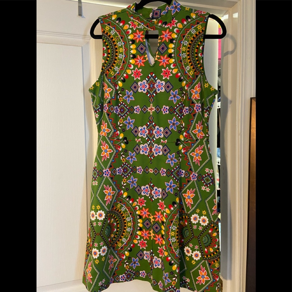Ladies cotton knit dress with pockets